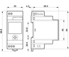 Finder ASTRO skaitmeninis laikrodis / TIME NFC 1P 16A 230V AC / DC 12.A1.8.230.00000