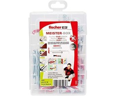 Fischer fischer master box DUOLINE, kaiščiai (šviesi pilka/raudona, su varžtais, 91 vnt.)