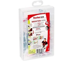 Fischer fischer master box DUOLINE, kaiščiai (šviesi pilka/raudona, su varžtais, 91 vnt.)