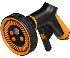 Fiskars „Comfort“ daugiafunkcis laistymo pistoletas, su valdymu priekyje