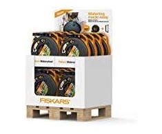 Fiskars laistymo ritė su žarna Waterwheel S su sieniniu laikikliu (1026376)