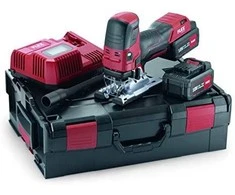Akumuliatorinis siaurapjūklis FLEX JS 18,0-EC/5,0 Set