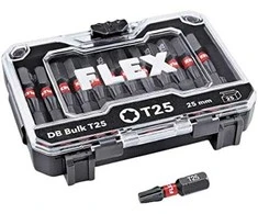 Flex Accessories 25 dalių smūginių antgalių rinkinys FLEX DB T25
