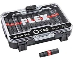 Flex Accessories 25 dalių smūginių antgalių rinkinys FLEX DB T40