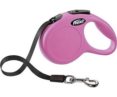 Trixie FLEXI pavadėlis šuniui New Classic XS juostinis, 3 m, rožinis