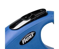 Flexi New Classic S pavadėlis šunims iki 15kg juostinis 5m mėlynos spalvos