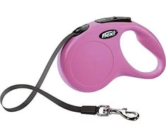 „Flexi“ – nauja „Classic S 5M Leash Tape Rožinė Max“ 15Kg – (600,7766)
