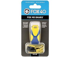 Fox40 Švilpukas su virvute Fox 40 Sharx Safety geltona ir-mėlyna (38059)