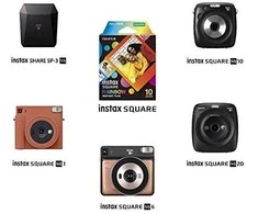 Fujifilm | Instax Square Rainbow (10) Momentinis filmas | 72 x 86 mm | 2,4 x 2,4 colio vaizdo sritis; 3,4 x 2,8 colio spausdinimo dydis | Kiekis 10