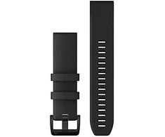 Išmaniojo laikrodžio Garmin greitai atsegamas, silikoninis dirželis, Juodos spalvos, 22mm