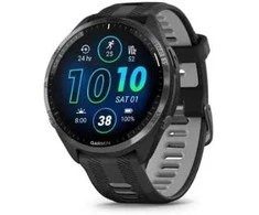 Garmin Išmanusis laikrodis Forerunner® 965, Pilkos anglies spalvos korpusas su juodos ir pilkos spalvų dirželiu