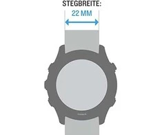 Išmaniojo laikrodžio Garmin odinis dirželis, Rudos spalvos, 22mm