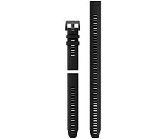 Išmaniojo laikrodžio Garmin greitai atsegamas, silikoninis dirželis, Juodos spalvos, 22mm