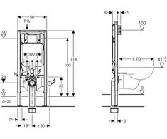 Potinkinis rėmas Geberit Duofix New Sigma 111.796.001