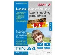 Genie Genie Lamiertaschen 25 A4 - Folien