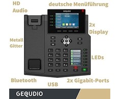 Telefonas GEQUDIO GX5+ Rinkinys telefonu IP su adapteriu