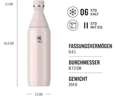 Gertuvė Stanley The All Day Slim, 600 ml (10-12069-021)