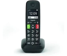 Stacionarus telefonas Gigaset E290, Juodas