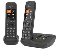 Gigaset C575A Duo belaidis telefonas su atsakikliu - juodas
