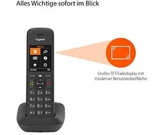 Gigaset C575A Duo belaidis telefonas su atsakikliu - juodas
