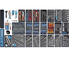 Gedore Werkzeugwagen 1500 ES-03-2004 0810 (blau/juodas, inkl. 325 Werkzeuge)
