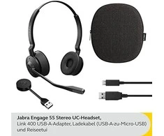 „Jabra Engage 55“ ausinės, stereofoninė, belaidė, USB-A, EMEA / APAC, DECT [UC sertifikuota]