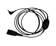 Jabra QD Cord to 2.5mm pin kištukas straight 0.3meters su call answering at cord e.g. skirta Philips Ericsson