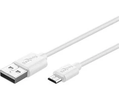 Goobay 77527 Micro USB greito įkrovimo ir sinchronizavimo laidas, 1m