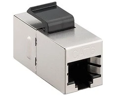 Goobay Keystone module CAT 6, STP, slim type 96100 Juodas/Sidabrinis