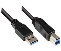Good Connections Alcasa Alcasa 2710-S002 kabelis USB USB 3.2 Gen 1 (3.1 Gen 1) 0,2 m USB A USB B Juodas