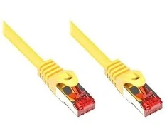 Good Connections Geros jungtys RNS ® lopinio kabelis su pridėtine apsauga, kat. 6, S/FTP, PiMF, PVC, 250 MHz, geltona, 10 m, geras ryšys (8060-100Y)