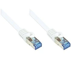 GoodConnections Geri ryšiai Patchkabel Cat. 6a S/FTP, PiMF halogenfrei 500MHz balta 3m