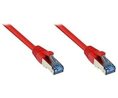 GoodConnections Geri ryšiai Patchkabel Cat. 6a S/FTP, PiMF halogenfrei 500MHz raudona 5m