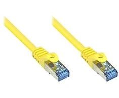 GoodConnections Geri ryšiai Geri ryšiai Patchkabel Kat. 6a S/FTP, PiMF halogenfrei 500MHz gelb 3m