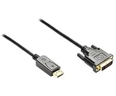 GoodConnections Good Connections Anschlusskabel 3m DisplayPort zu DVI-D juodas