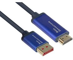 AV adapteris Alcasa Alcasa 4860-SF050B Kabelio adapteris 5m DisplayPort HDMI Mėlynas