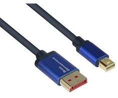 Kabelis Alcasa Alcasa 4824-SF020B kabelis DisplayPort 2 m Mini DisplayPort Mėlyna