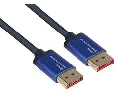 Alcasa Good Connections Geros jungtys 4814-SF010B – 1 m – DisplayPort – DisplayPort – Vyriškas – Vyriškas – Auksinis