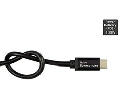 Good Connections Geros jungtys USB2.0 Kabelis 1m USB-C St./St. SmartFLEX PD juodas