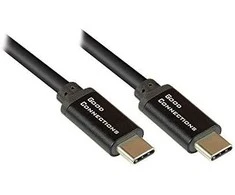 GoodConnections Geros jungtys USB2.0 Kabelis 0,5m USB-C St./St. SmartFLEX PD juodas
