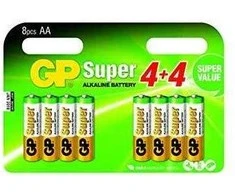 GP Battery G. P. Super Alkaline AAA U4+4