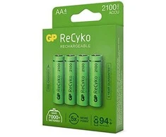 GP Battery GP baterija GP – ReCyko NiMH 210AAHCE įkraunamos baterijos, 4 pakuotės