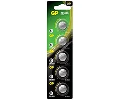 GP Baterija (CR1620) Lithium coin, CR1620-7U5 (5 batteries / blister) 3V