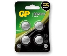 GP Baterija GP sagos elementas ličio CR2032, 3V, 4 lizdinė plokštelė