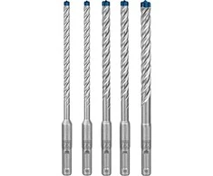 Grąžtas Bosch SDS plus-7X gražtu komp Robust Line 6/6/8/8/10 mm