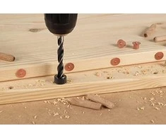 Grąžtas wolfcraft Grąžtai kaiščiams su gylio ribotuvais, 3vnt., 6/8/10mm