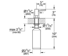 Dozatorius GROHE Cosmopolitan 40535000