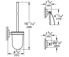 Aksesuarų rinkinys Grohe Essentials City 40407001