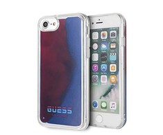 Dėklas Guess California Glow tamsiame dėkle, skirta iPhone 7 / 8 / SE 2020 - raudona