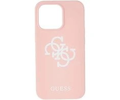 Dėklas GUESS GUHCP13LLS4GWPI IPHONE 13 PRO / 13 6.1 "Rožinis / Rožinis HARD CASE SILICONE 4G LOGO